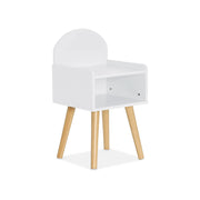 Comodino per bambini, bianco