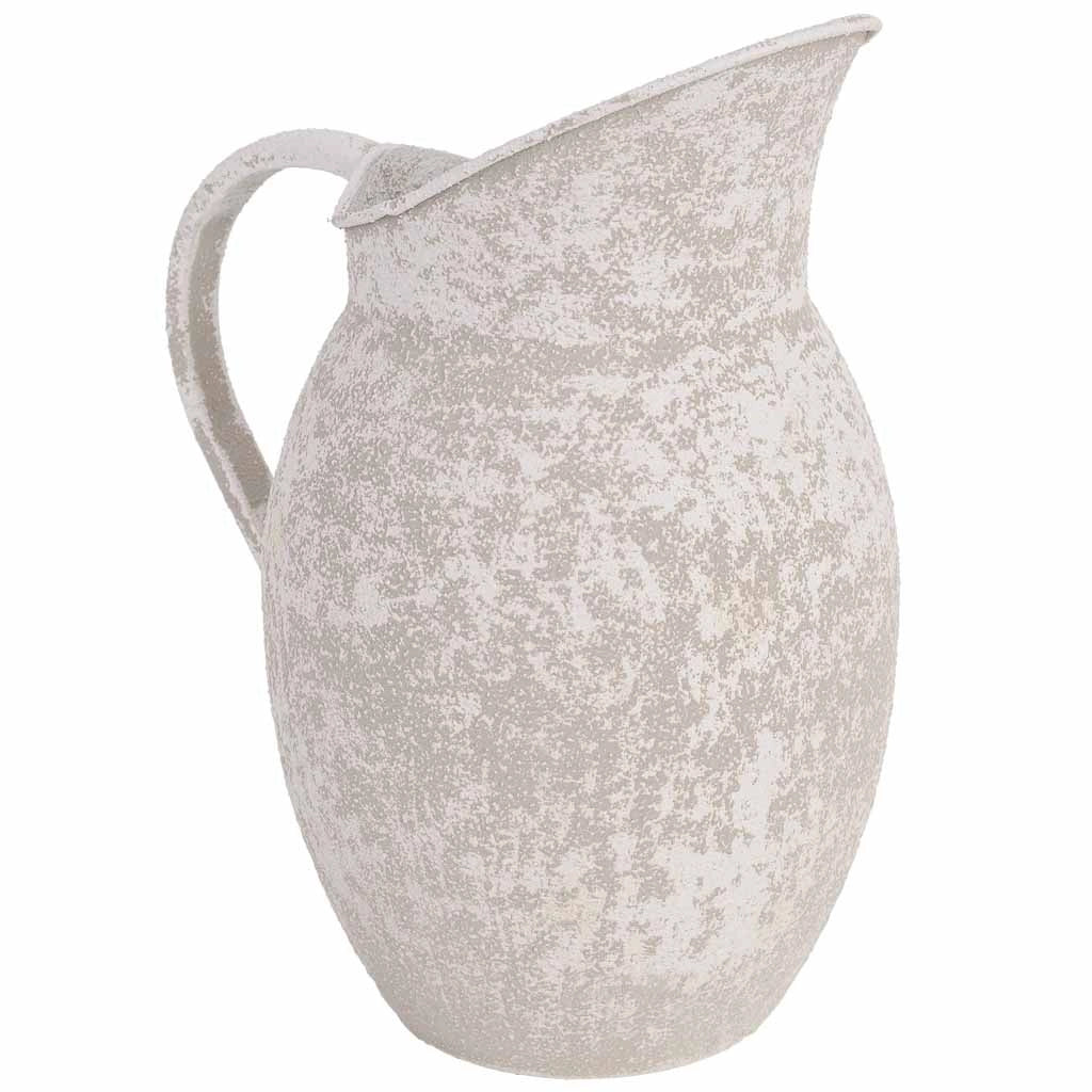 Vaso in metallo grigio 21,5x15,5x26,5h cm