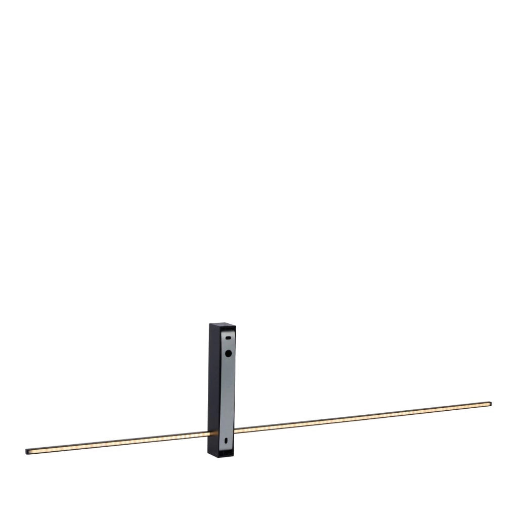 Applique Lucide Segin LED 10W 2700K nera in alluminio