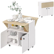 Tavolo da pranzo pieghevole 4 persone con ripiano ¨C zephmum ¨C 70x83x75 bianco