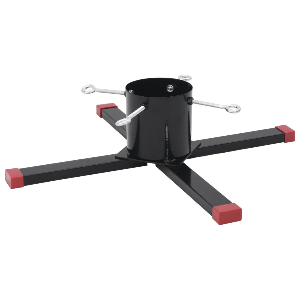 vidaXL Supporto per Albero di Natale Nero 61x61x15,5 cm