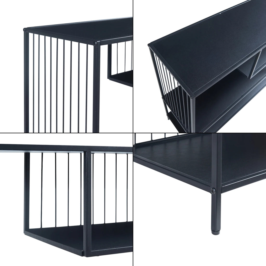 Tavolo consolle 120 x 33 x 80 cm nero 03_0010883