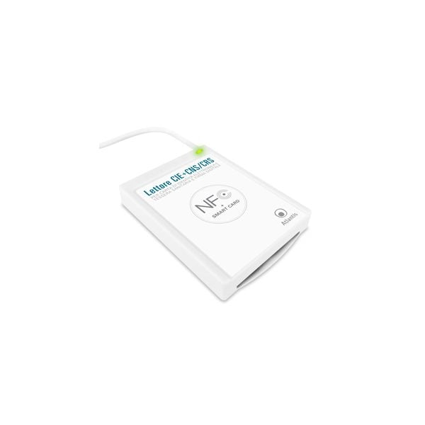 Lettore atlantis p005-cied331c combo cie 3.0 + smart card usb nfc per carta identità elettronica italiana cie 3.0 cns/crs/ts