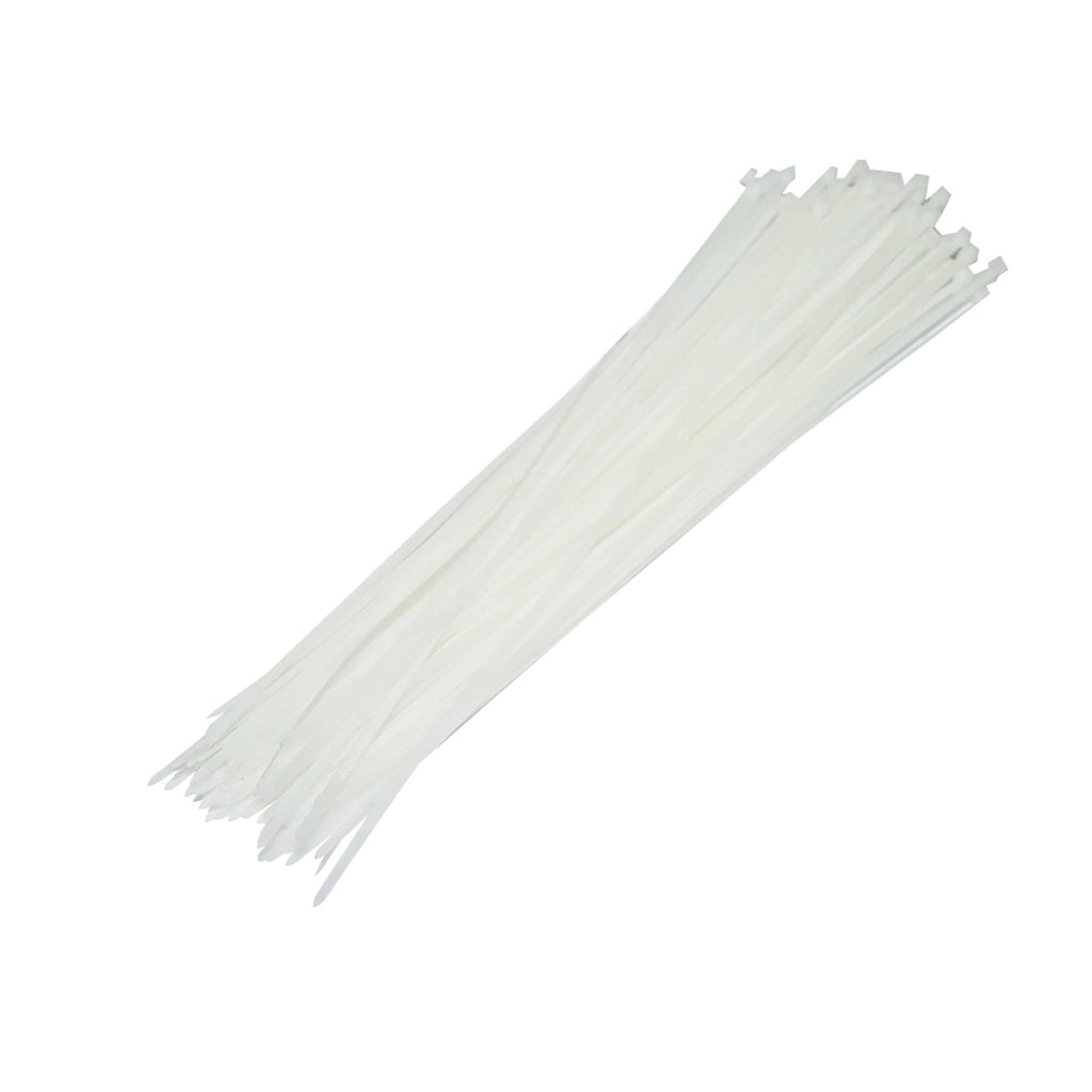 Fascette in plastica bianche 3.5×370 mm – set da 100 pezzi Breckner Germany