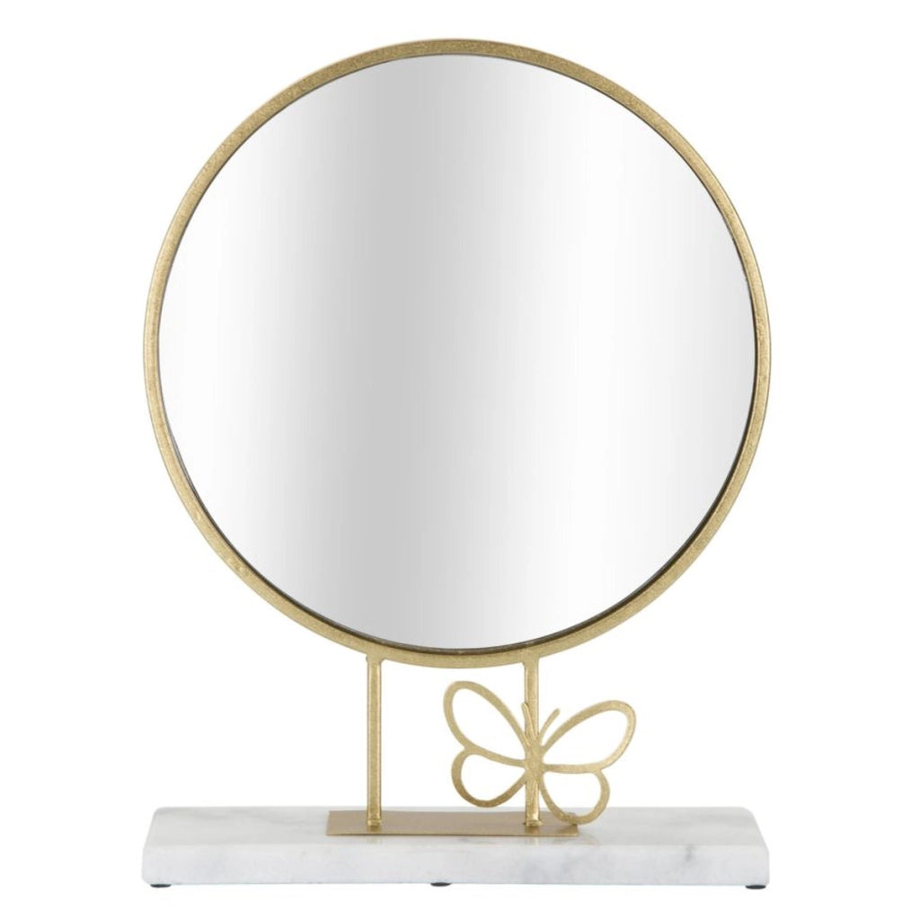 Specchio con Cornice VKH504, Oro, Metallo, 30x9x39,5 cm