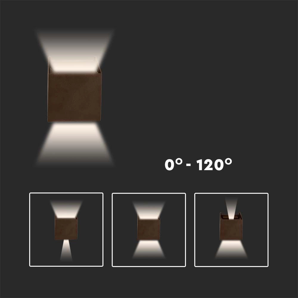 V-TAC applique esterna LED 11W su/giù regolabile IP65