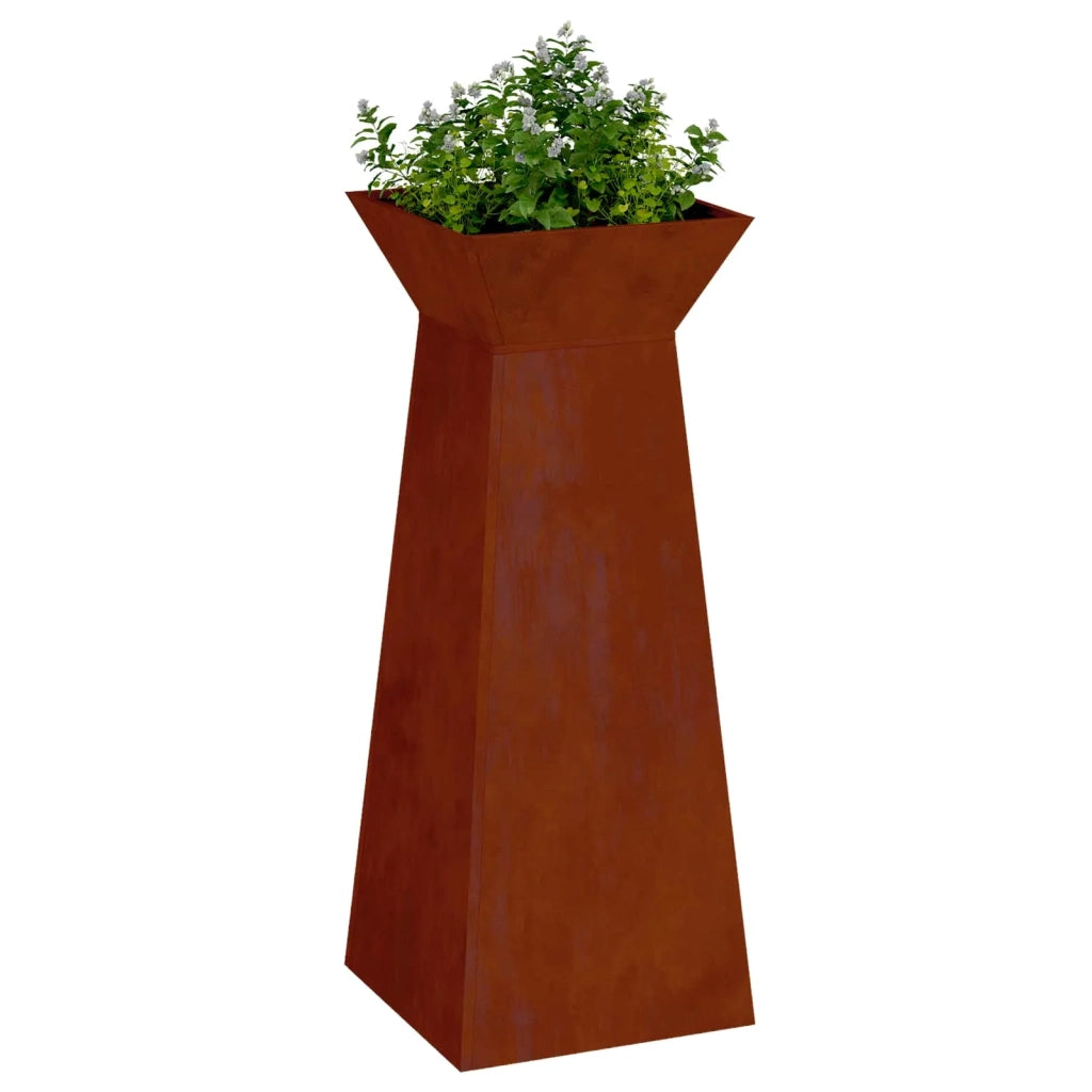 Vaso a Pilastro 2 pcs Argento 40 x 40 x 100 cm 873865