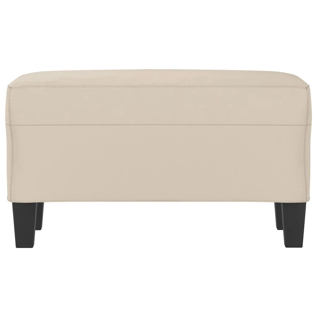 Panca crema 70x35x41 cm in Microfibra 349449