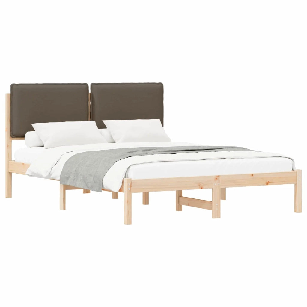 Letto con Testiera Rivestita-Struttura Letto con Testiera Talpa 140 x 190 cm Pino massello 239658