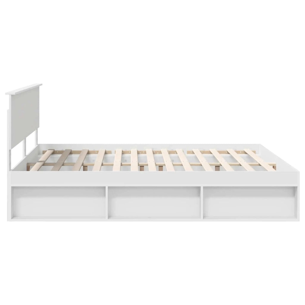 Struttura del letto Bianco 180 x 200 cm Legno multistrato 3407841