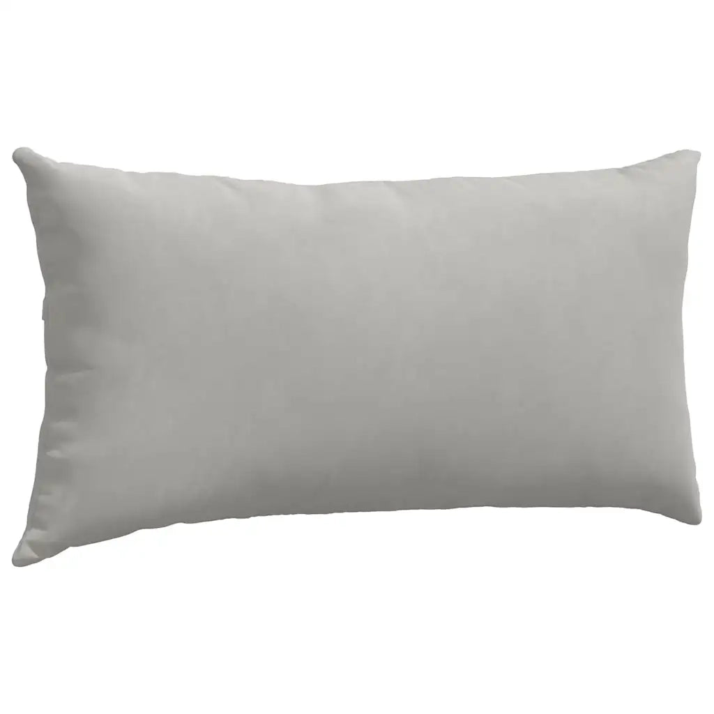 Cuscini da Divano 2 pz | Cuscini per sedie Grigio chiaro 80 x 40 cm Tessuto