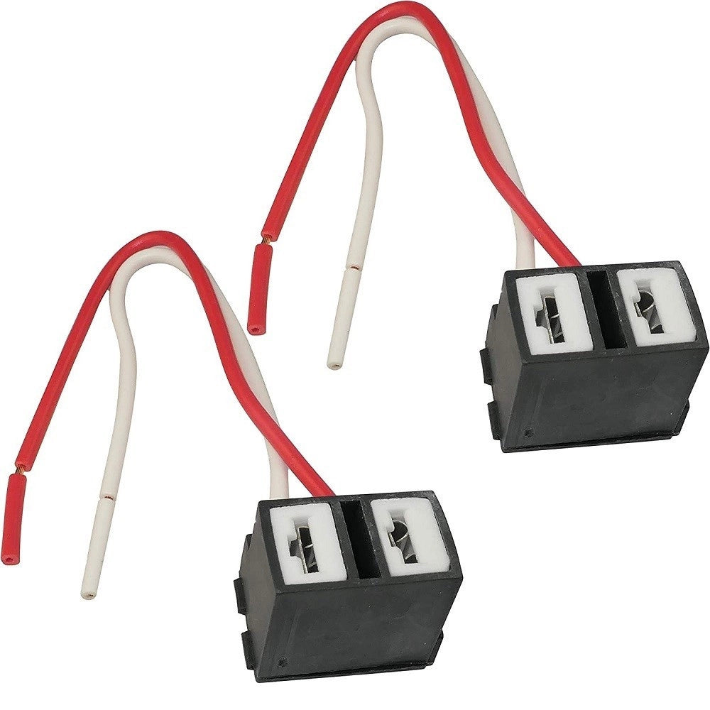 Trade Shop - 2 Portalampada Spina Femmina Connettore Faro Lampadina H7 In Ceramica Per Auto -