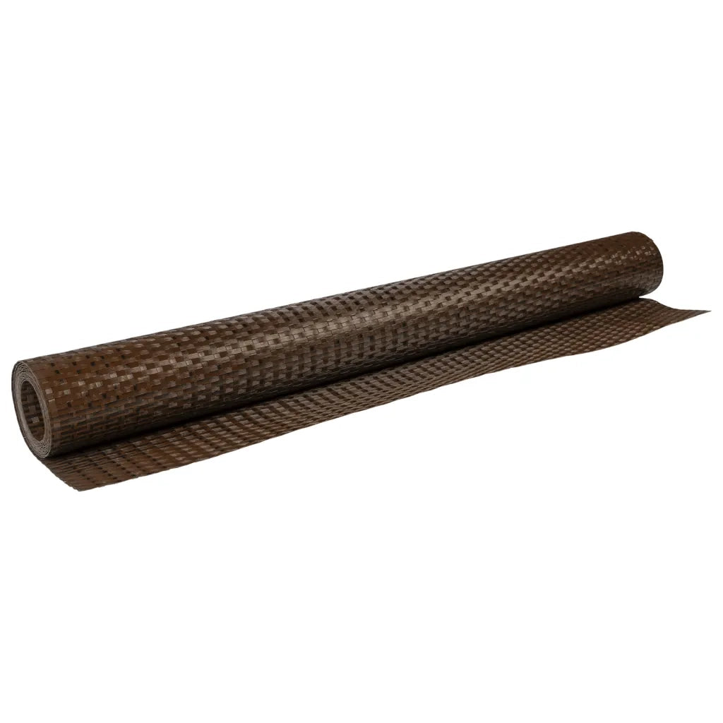 Schermo da balcone | Paravento da Balcone Marrone e Nero 500x80 cm in Polyrattan
