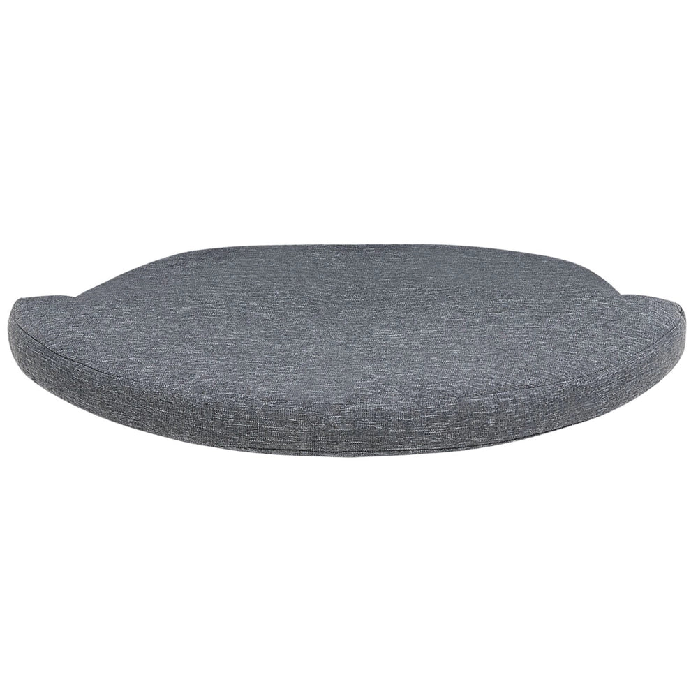 Set da bistrot da giardino in 3 pezzi grigio finto rattan con cuscini impilabili per esterno moderno