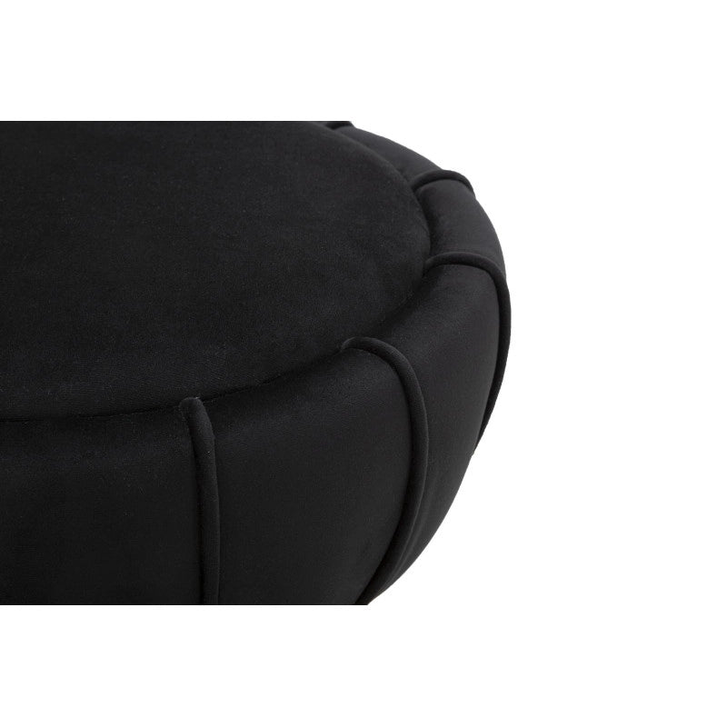 Sgabello Flower Cm Nero cm ø 40x44