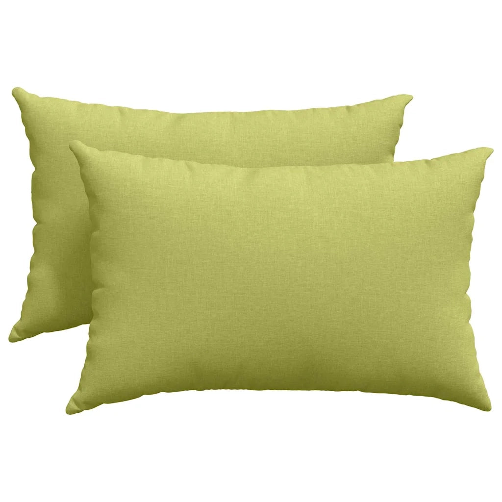 Cuscini da Divano 2 pcs Verde chiaro 60 x 40 cm Tessuto 42013663