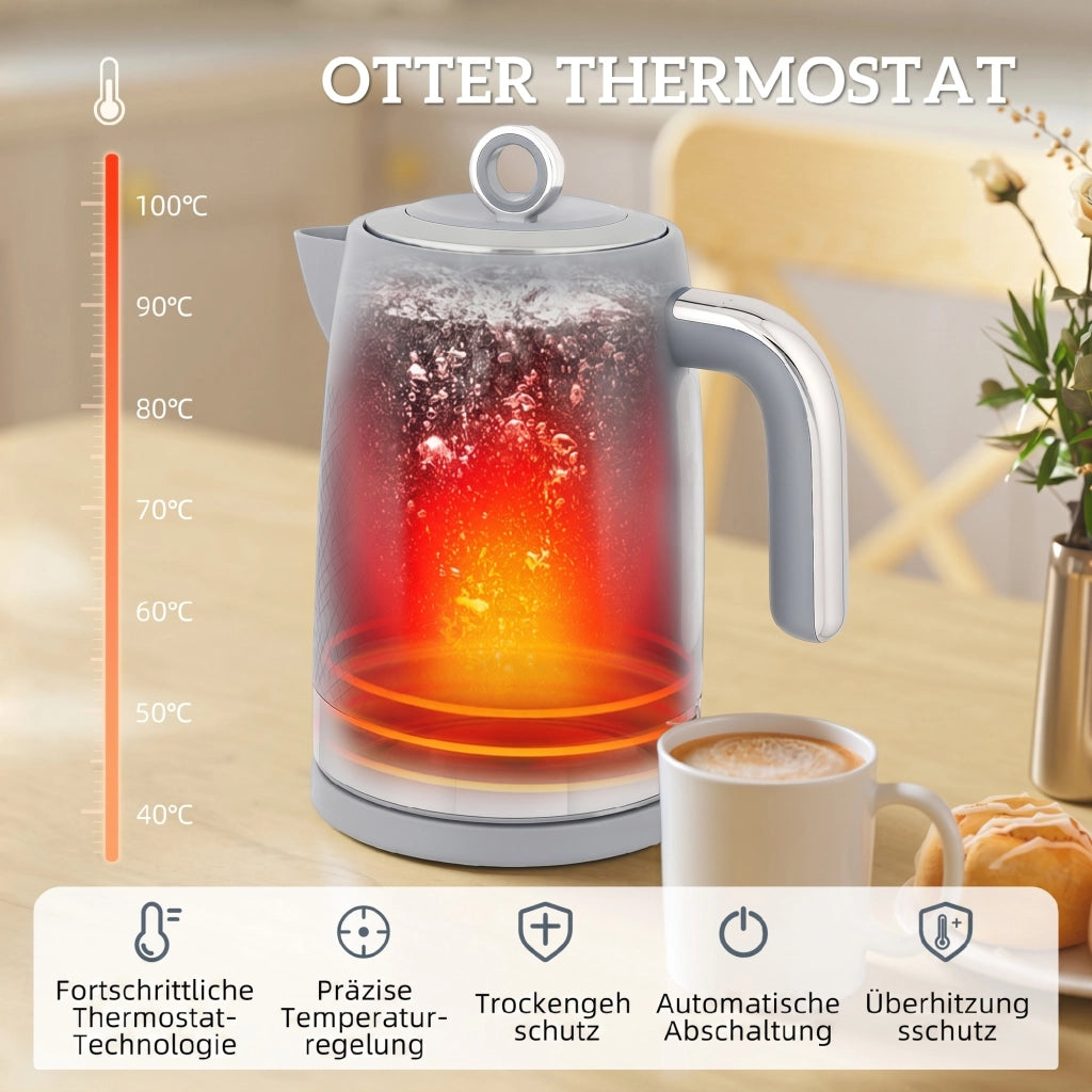Bollitore e Tostapane Set ¨C Minimal ¨C 1.7L 2200W Bianco