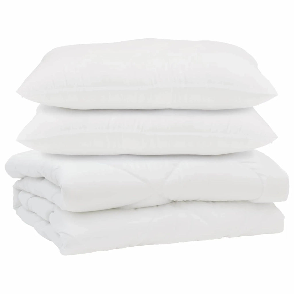 Piumone con cuscino 3 pcs Bianco Microfibra 3377477