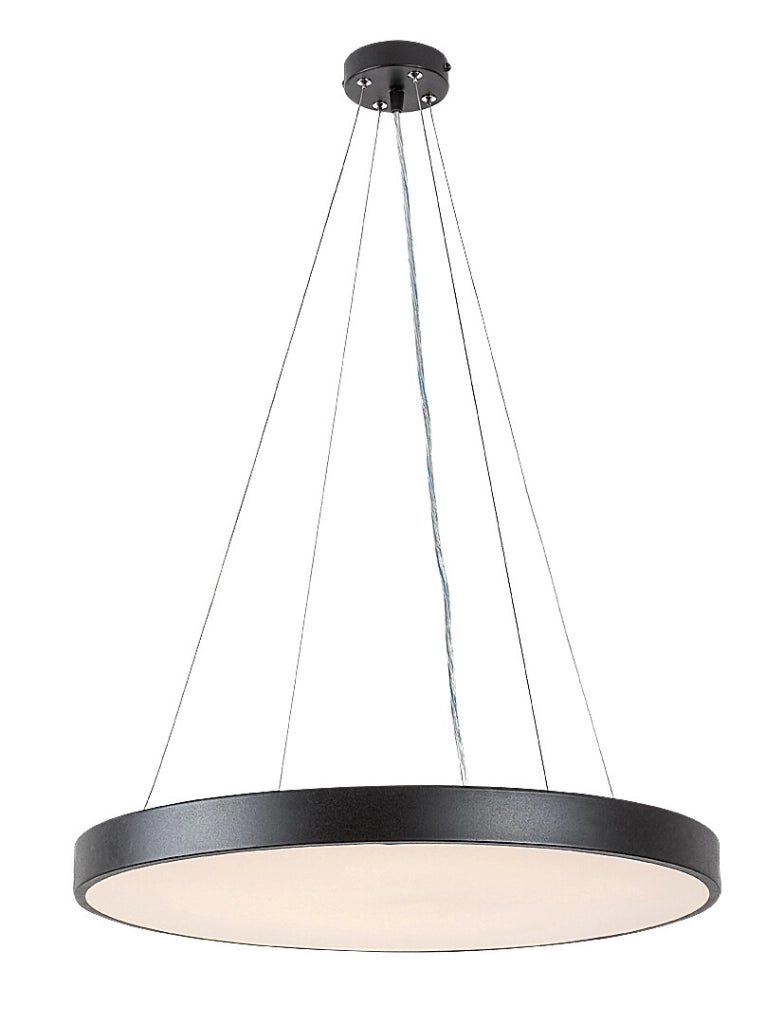 Plafoniera LED 60W dimmer telecomando Tesia Rabalux nera