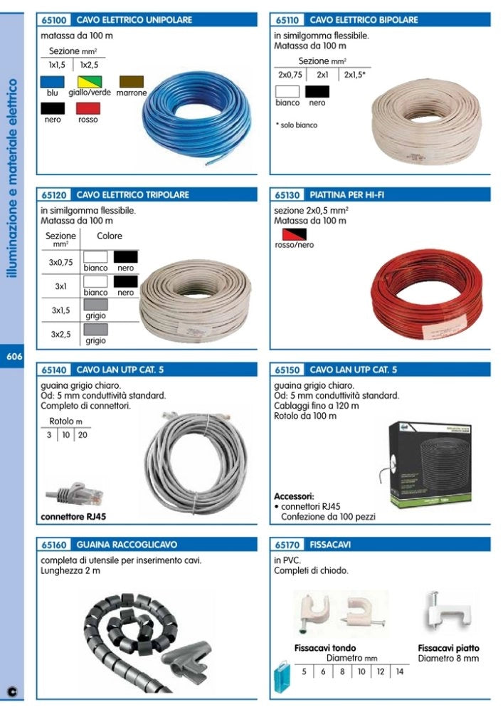 10scatole sc fissacavi c-chiodi mm. 6 (pz.24) cod:ferx.69594