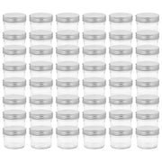 Vaso per Marmellata in Vetro Coperchio Argento 48 pz 110 ml CFW9525221