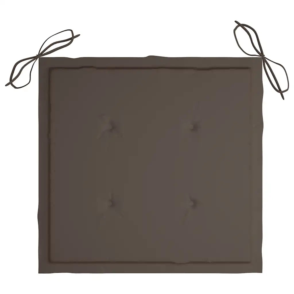 Sedie da Giardino con Cuscini 2 pz in Massello di Acacia Grigio 3061237