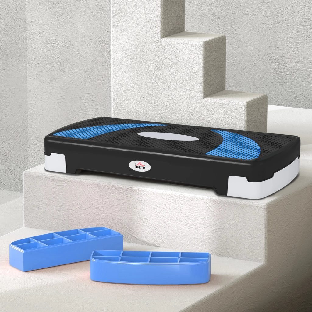 Stepper Fitness Regolabile ¨C Minimal ¨C Nero 80x31x20 cm