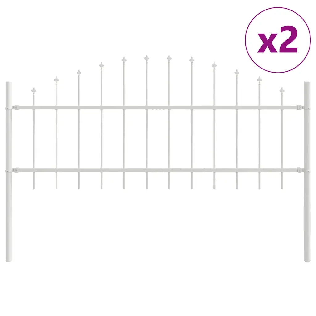 Recinzione per Giardino Woerden 2 pcs Bianco 3360136