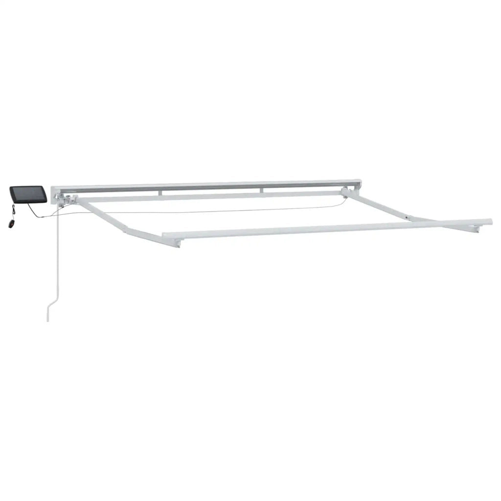 Cornice per Tenda Manuale con LED Bianco e Antracite 3 x 2,5 m 3420575