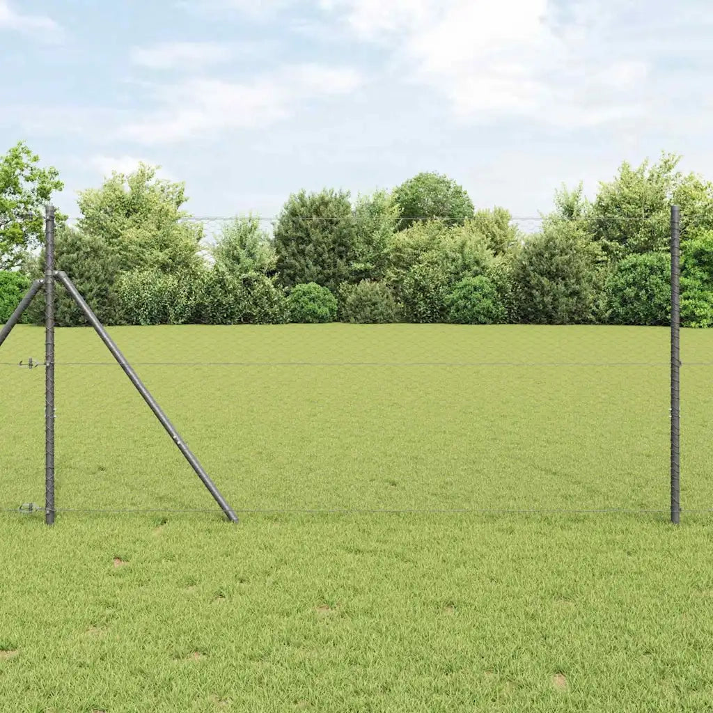 Recinzione Esagonale Grigio 1 x 100 m PVC 42005605