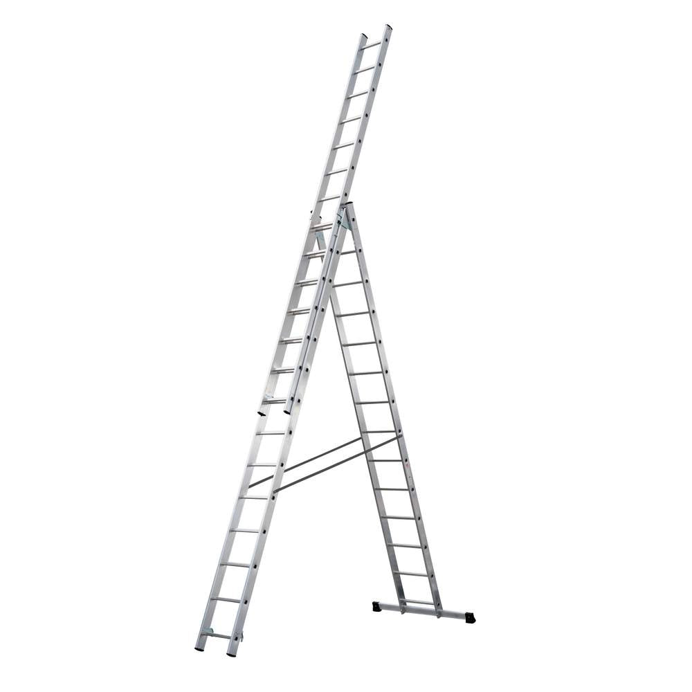 Scala Trasformabile Tripla in Alluminio Scorrevole Gierre Formato: 3x10