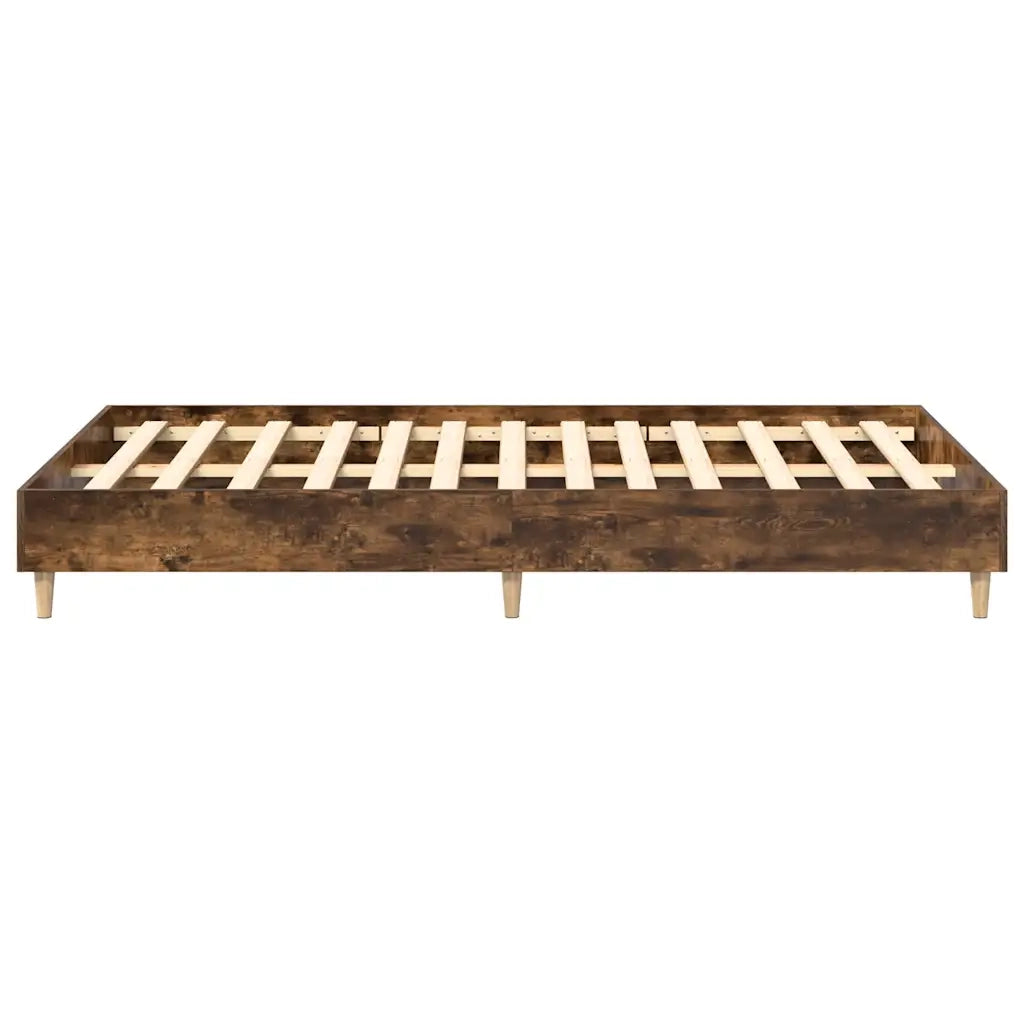 Giroletto senza Materasso-Struttura Letto Rovere Fumo 140x190 cm in Truciolato 923421