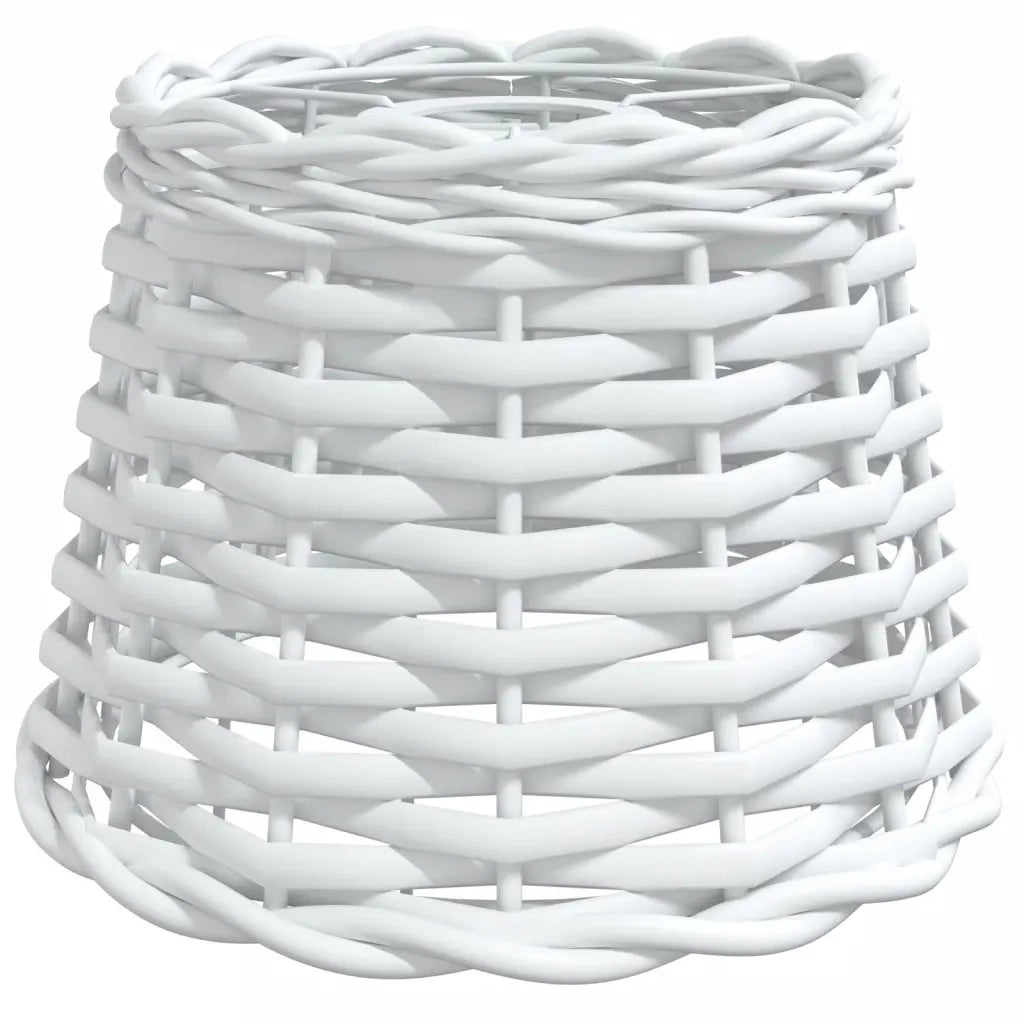 Paralume da Soffitto Bianco Ø20x15 cm in Vimini 364365