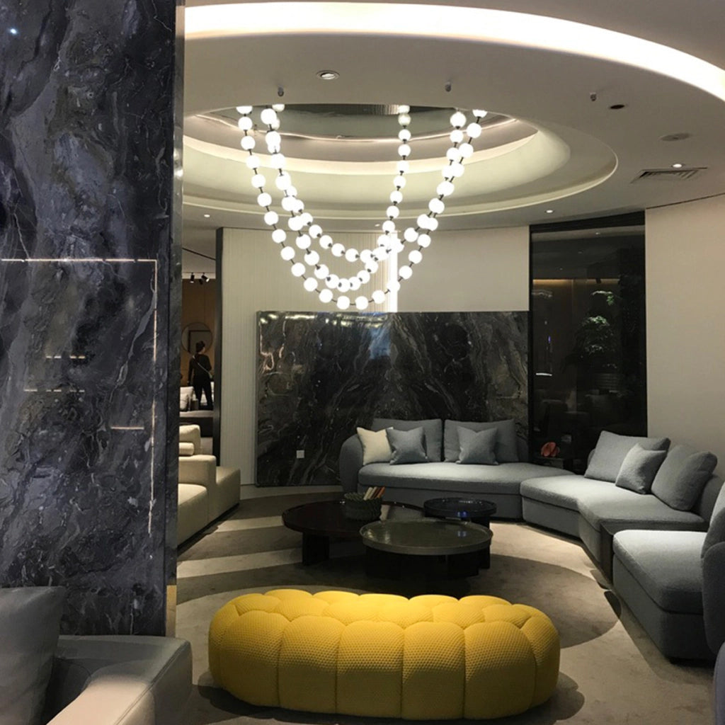 Lampada a soffitto Dorado Rope 2m oro acrilico LED CCT