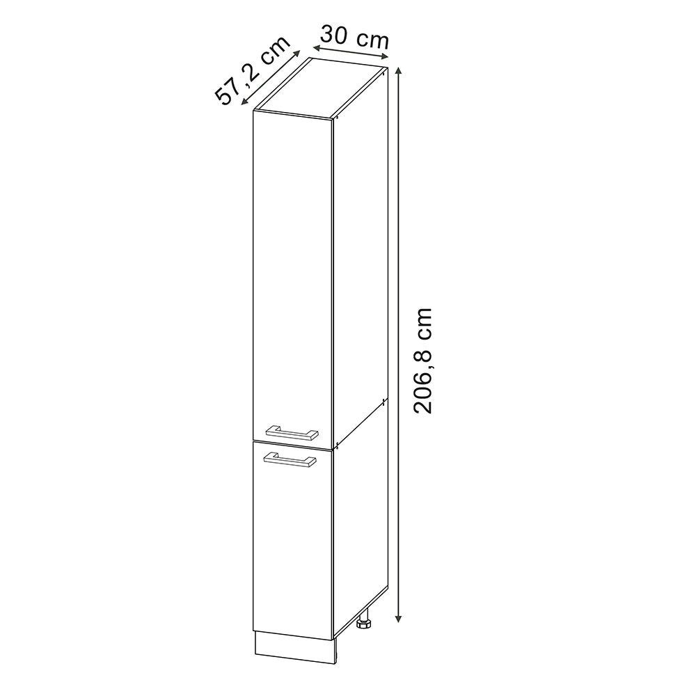 Vicco Armadio da farmacia Calcestruzzo 30 cm