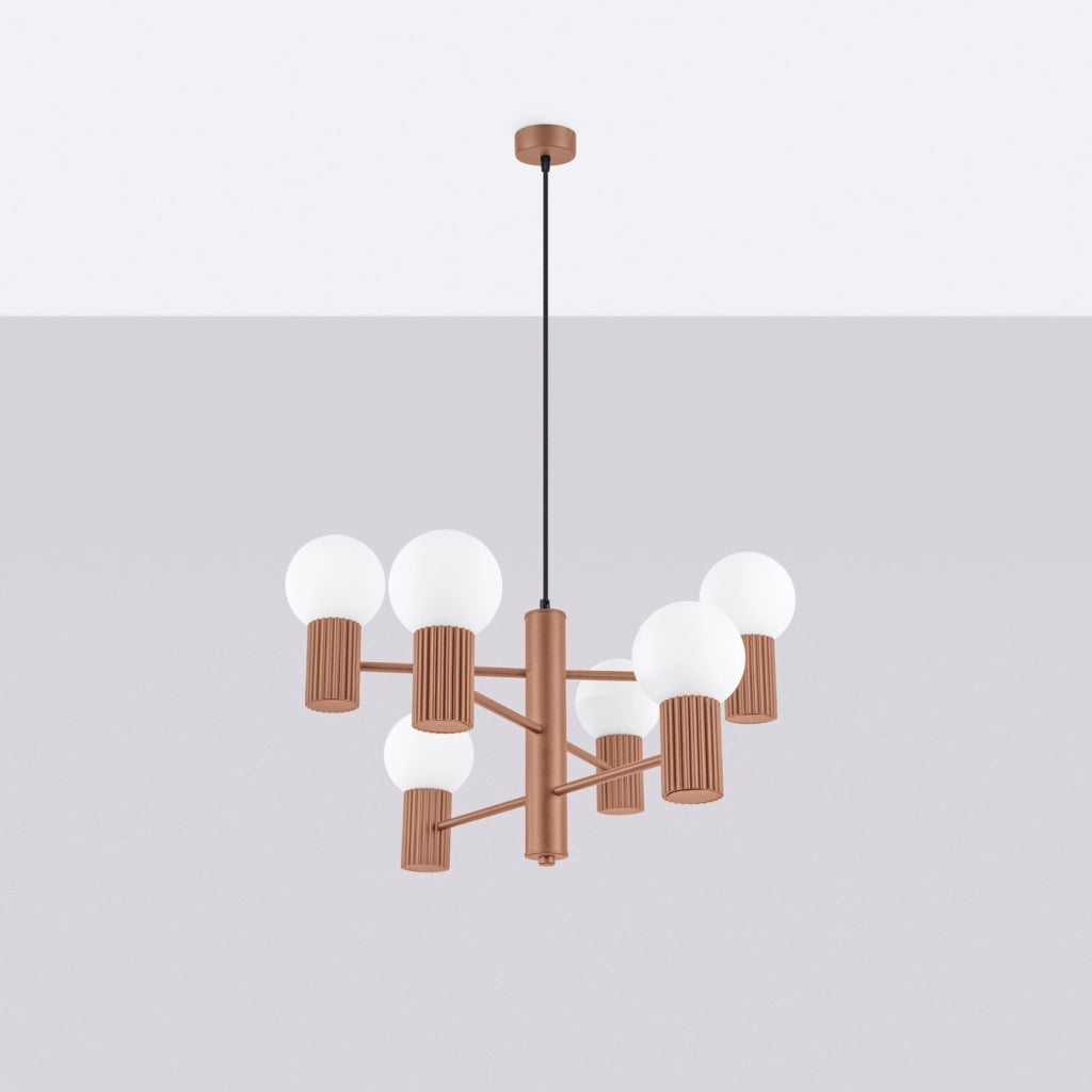 Lampadario HALO 6 moka