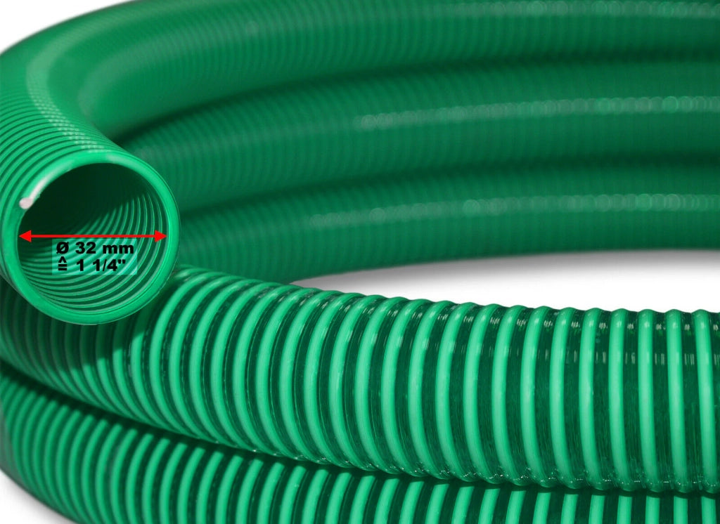 Tubo flessibile corrugato e rinforzato per laghetto da 5 m diametro 32 mm (1 1/4") per pesci verdi 16_0001588