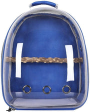 Zaino per Uccelli - Borsa con Progetto Panoramico - Gabbia Transparente - Borsa per Pappagalli Respirante - Leggera - Apertura Doppia con Cerniera - Borsa per Uccelli Leggera