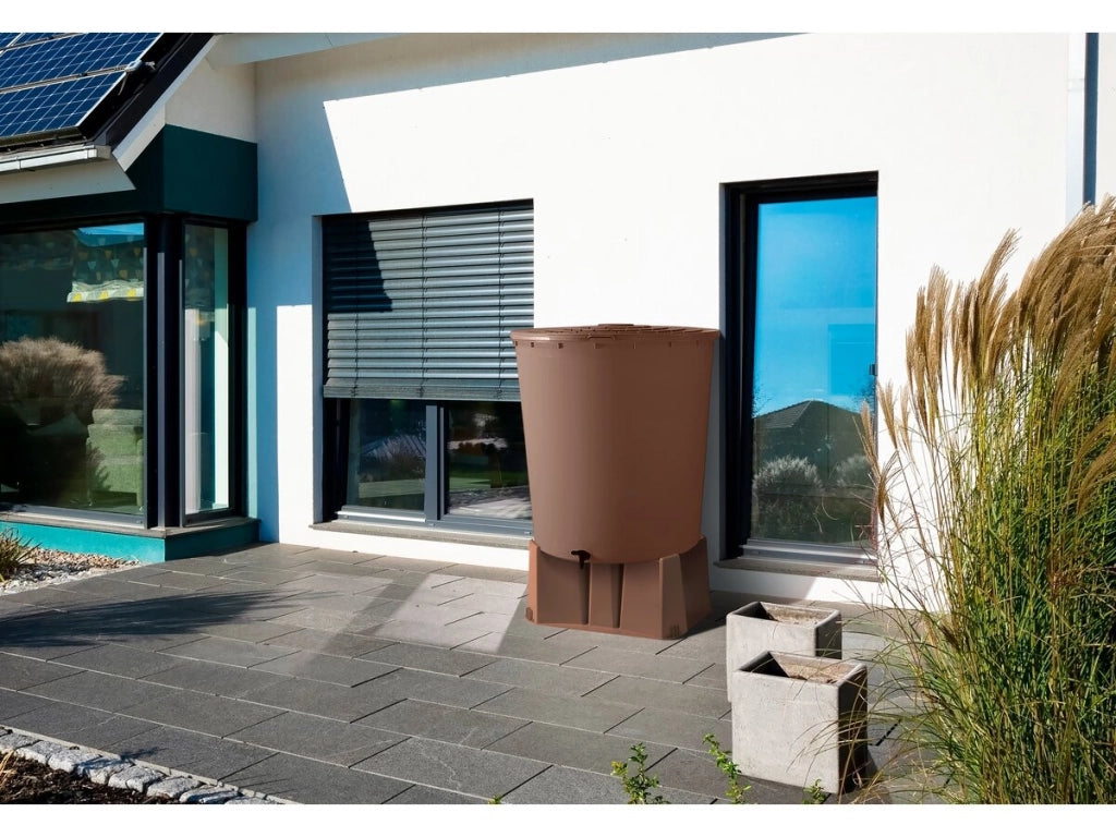 Basi per il serbatoio per il recupero dell'acqua da 200 e 350 L -  60 x 60 x 30 cm - Grigio talpa