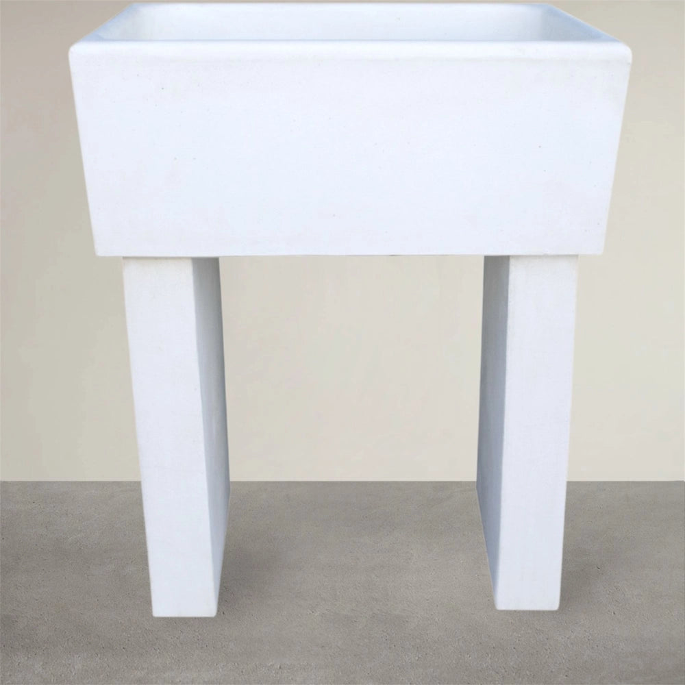 Pilozza calcestruzzo cemento piedi serie ostuni 75 x 55 x h 30 cm con piedi