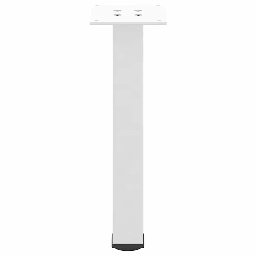 Gambe per Tavolino da Caffè 4 pz Bianche 30-32 cm Acciaio 4012449