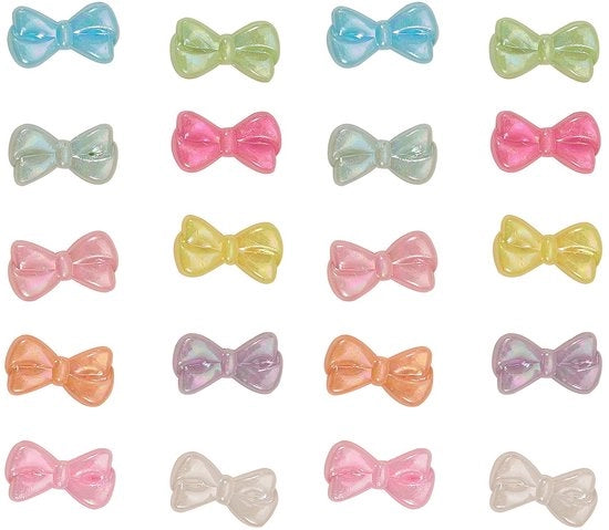 Acquario di Plastica per Maglia 50 Pezzi - Striscia per Maglia - Creare Gioielli Artigianali - 10x18mm - Colori Misti - Materiale di Alta Qualità