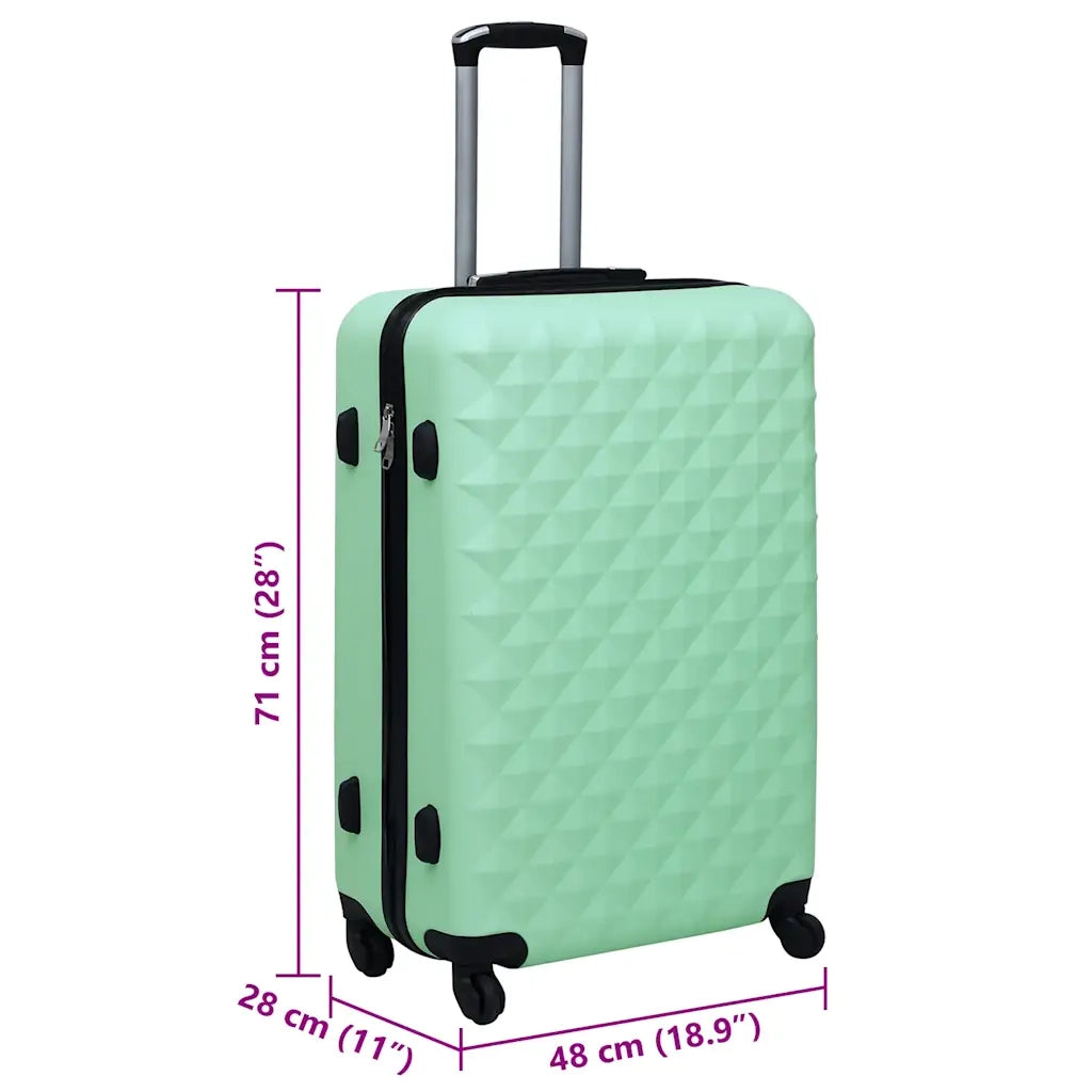 Trolley a Custodia Rigida Menta in ABS cod mxl 53333