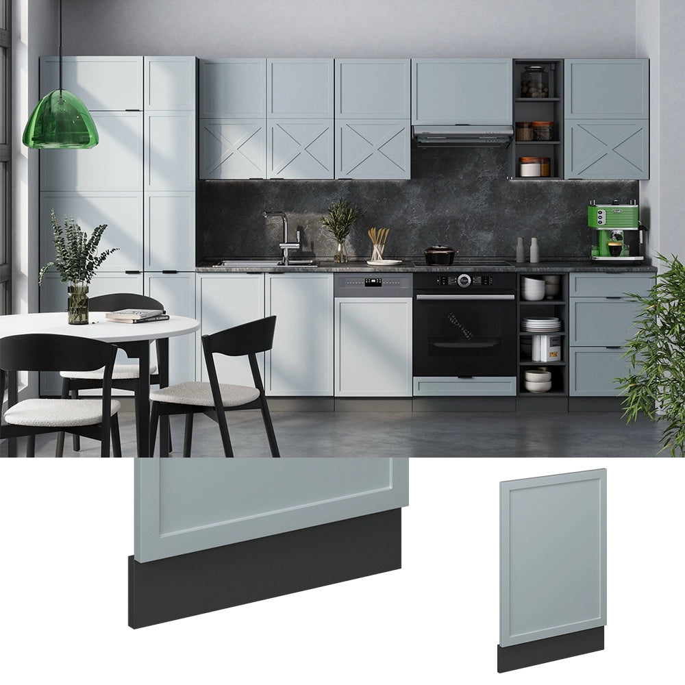 Pannello frontale Fame-Line Blu-grigio chiaro/Antracite 45 cm, PL Rovere Vicco