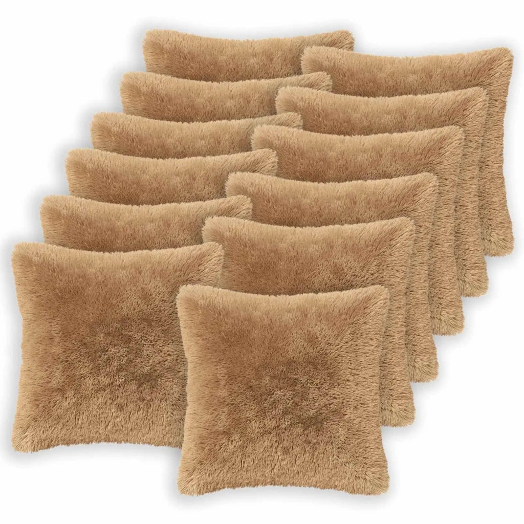 Federa 12 pcs HEERLEN Tortora 45 x 45 cm Fleece PV 910617