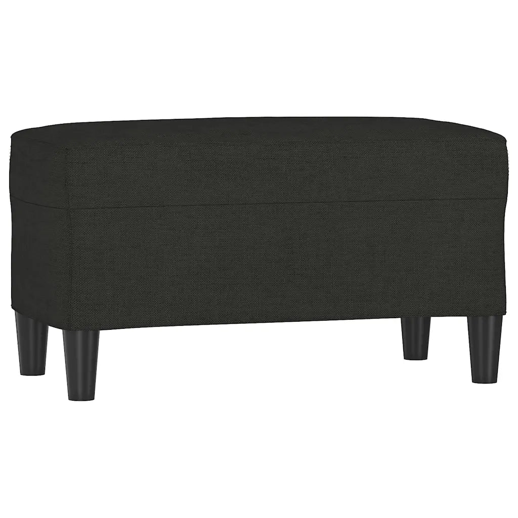 Panca Nero 70x35x41 cm in Tessuto 349387
