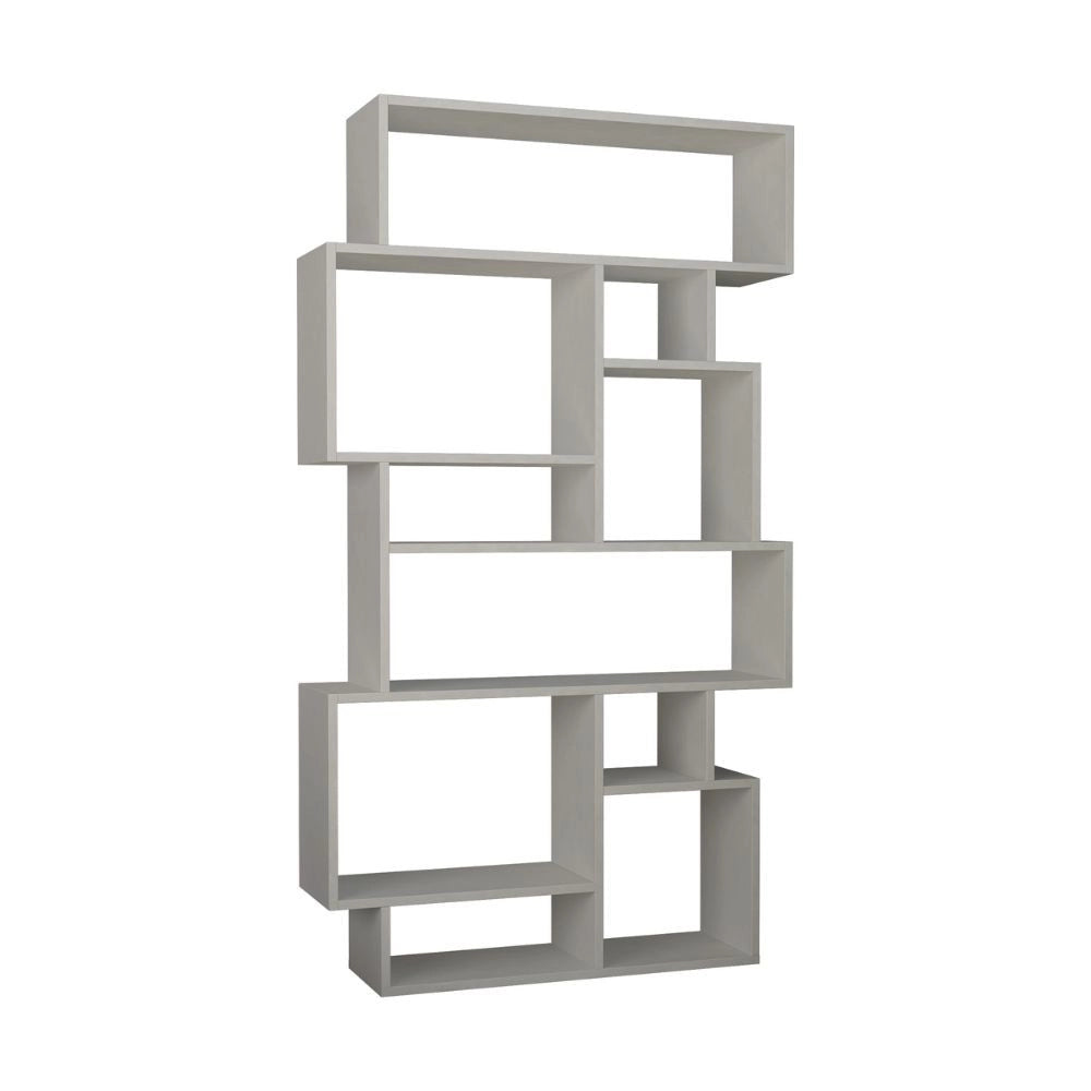 Libreria bifacciale bianca 96x25,5x168,5 cm