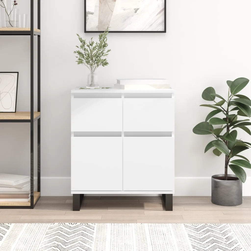 Credenza Bianca 60x35x70 cm in Legno Multistrato 831124