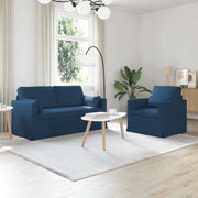 Set di divani 2 pcs Blu 158 x 78 x 80 cm Tessuto 3407543
