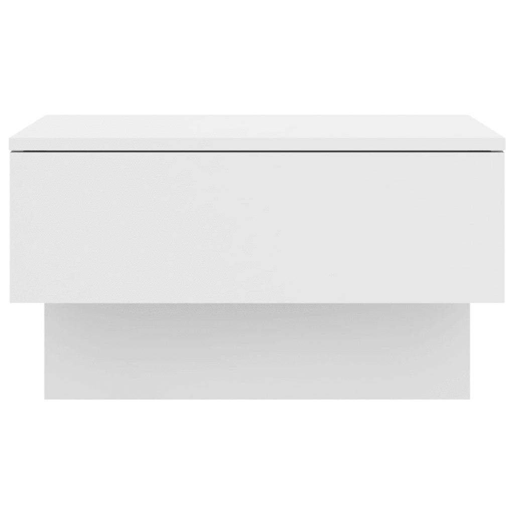 Comodini a Muro 2 pz Bianco Lucido 810948